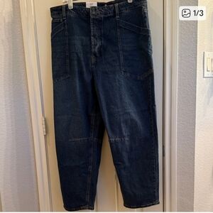 Frye Women's Dark Blue Boyfriend Jeans